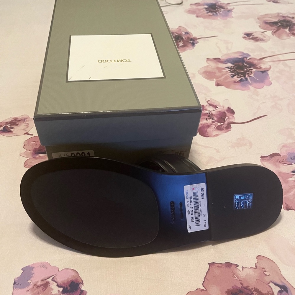 Tom ford smooth leather Brighton sandal